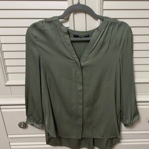 Quince Olive Green Blouse